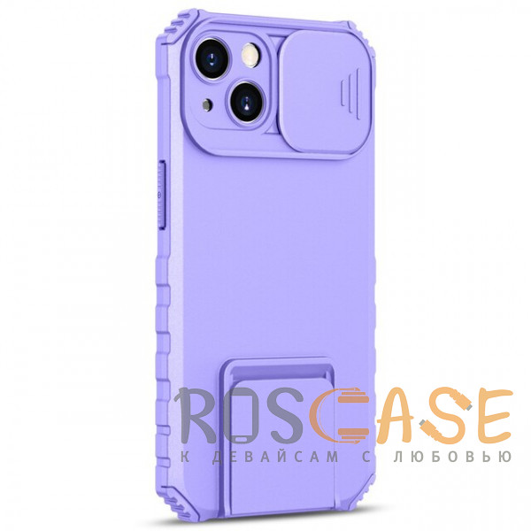 Фото Фиолетовый CamShield Holder | Противоударный чехол-подставка для iPhone 14 Plus с защитой камеры