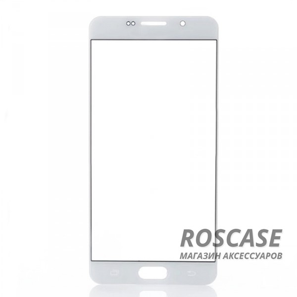 Фото Белый Защитное стекло с цветной рамкой на весь экран с олеофобным покрытием "анти-отпечатки" для Samsung A310F Galaxy A3 (2016)