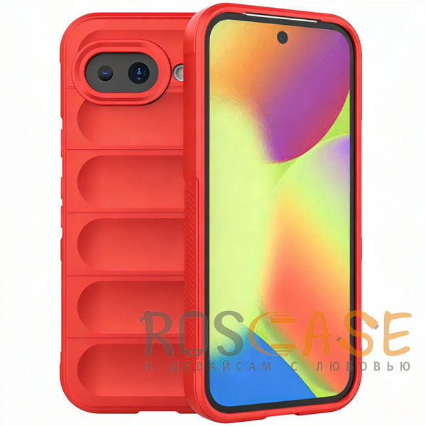 Фото Красный Flex Silicone | Противоударный чехол для Google Pixel 10a с защитой камеры и микрофиброй