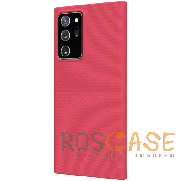 Фотография Красный Nillkin Super Frosted Shield | Матовый пластиковый чехол для Samsung Galaxy Note 20 Ultra