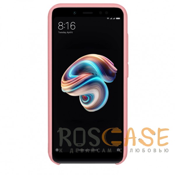 Фотография Розовый / Flamingo Силиконовый чехол для Xiaomi Redmi Note 5 Pro / Note 5 (AI Dual Camera) с покрытием soft touch