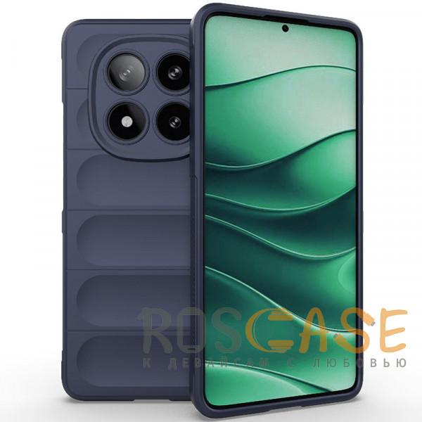 Фото Темно-синий Flex Silicone | Противоударный чехол для Xiaomi Redmi Note 15 Pro Plus с защитой камеры и микрофиброй