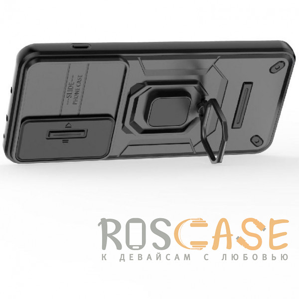 Фотография Черный Transformer Ring Holder | Противоударный чехол с кольцом и шторкой камеры для OnePlus Nord 5 5G / Ace 5 Ultra