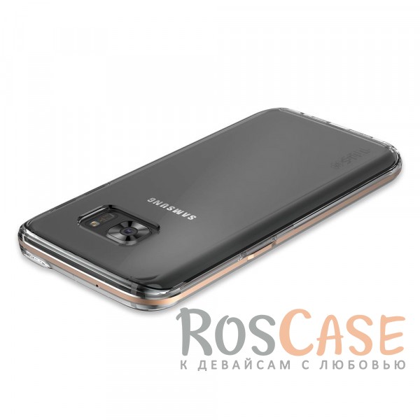 Фото Прозрачный Прозрачный чехол STIL Hybrid Clear с металлизированным золотым покрытием по контуру и защитой кнопок для Samsung G930F Galaxy S7