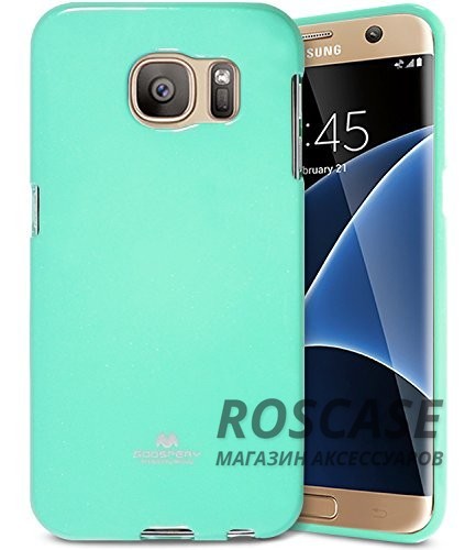 Фото Бирюзовый Mercury Jelly Pearl Color | Яркий силиконовый чехол для для Samsung G935F Galaxy S7 Edge