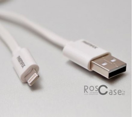 Фотография Белый Дата кабель Remax lightning для Apple iPhone 5/5s/5c/SE/6/6 Plus/6s/6s Plus /7/7 Plus 1m