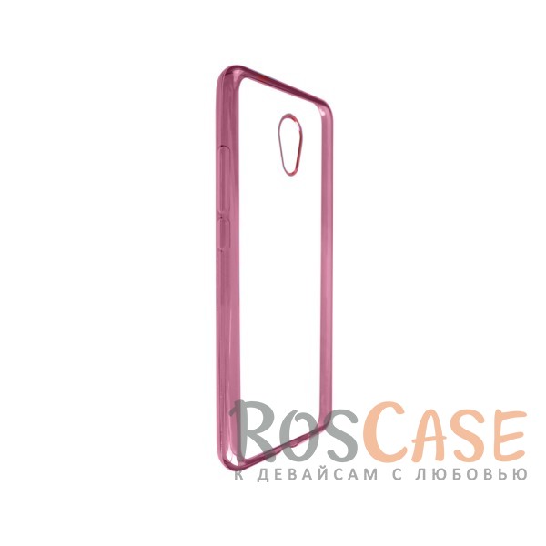 Изображение Розовый Силиконовый чехол для Meizu MX6 с глянцевой окантовкой