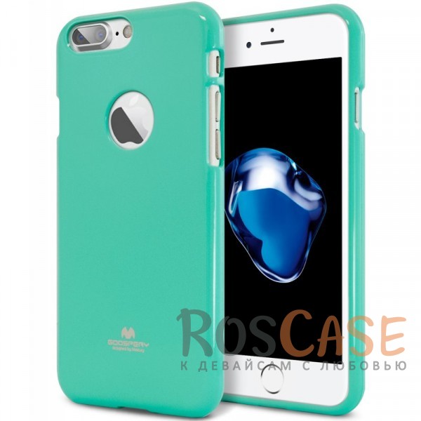 Фото Бирюзовый Mercury Jelly Pearl Color | Яркий силиконовый чехол для для Apple iPhone 7 plus / 8 plus (5.5")