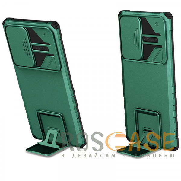 Фотография Зеленый CamShield Holder | Противоударный чехол-подставка для Samsung Galaxy Note 20 Ultra с защитой камеры