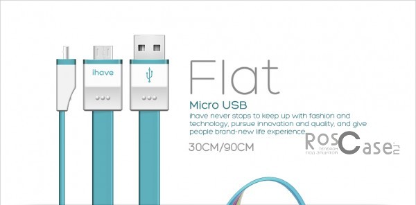 Фото дата-кабеля IHAVE Flat USB to microUSB