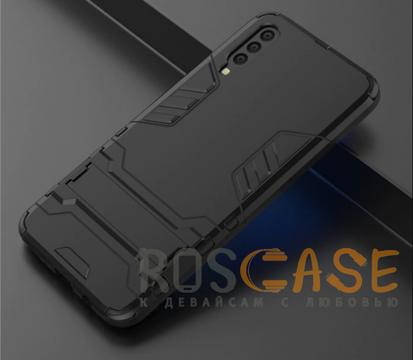 Фото Черный / Soul Black Transformer | Противоударный чехол для Samsung A705F Galaxy A70 с мощной защитой корпуса
