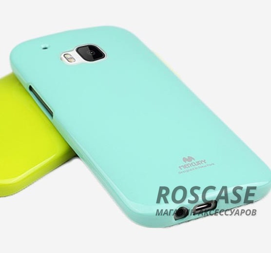 Фотография Бирюзовый Mercury Jelly Pearl Color | Яркий силиконовый чехол для для HTC One / M9
