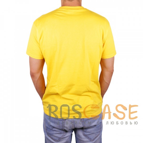 Фотография Желтый Muscle Rabbit | Мужская футболка с принтом качка "Get big fast"