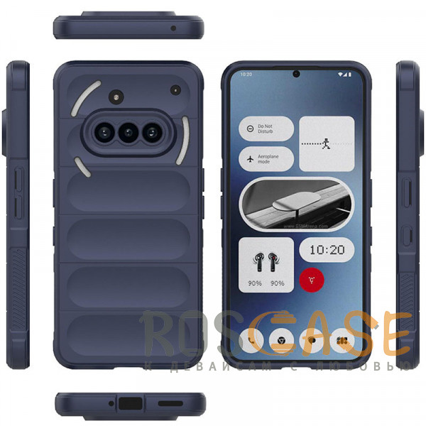 Фото Темно-синий Flex Silicone | Противоударный чехол для Nothing Phone 3a с защитой камеры и микрофиброй