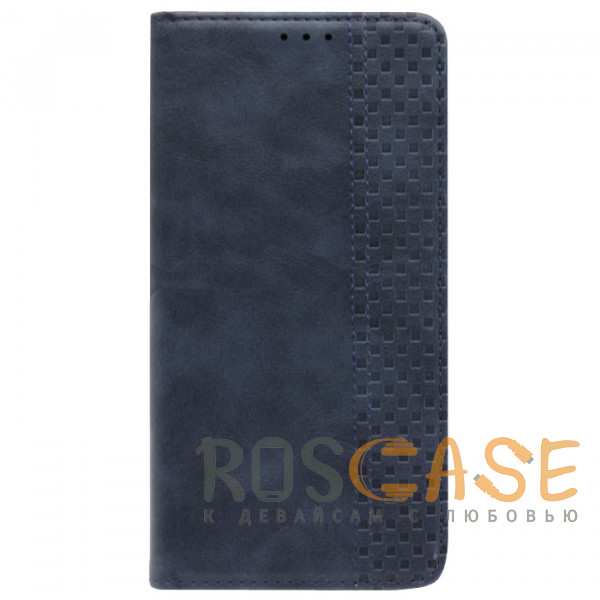 Фотография Темно-синий Business Wallet | Кожаный чехол книжка с визитницей для Xiaomi Poco M3