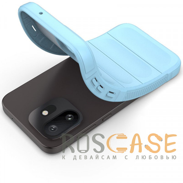 Фотография Голубой Flex Silicone | Противоударный чехол для OnePlus 15T с защитой камеры и микрофиброй