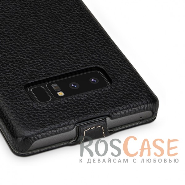 Изображение Черный / Black TETDED натур. кожа | Чехол-флип для Samsung Galaxy Note 8
