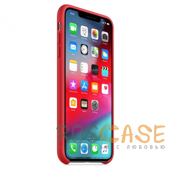 Изображение Красный Чехол Silicone Case для iPhone XS Max