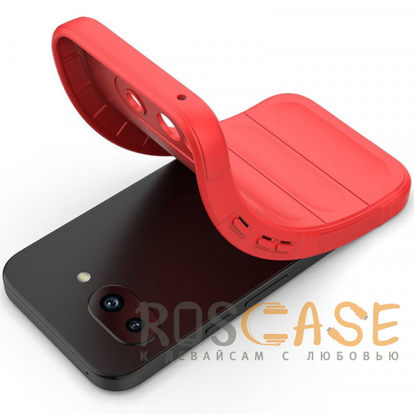 Фотография Красный Flex Silicone | Противоударный чехол для Google Pixel 9a с защитой камеры и микрофиброй