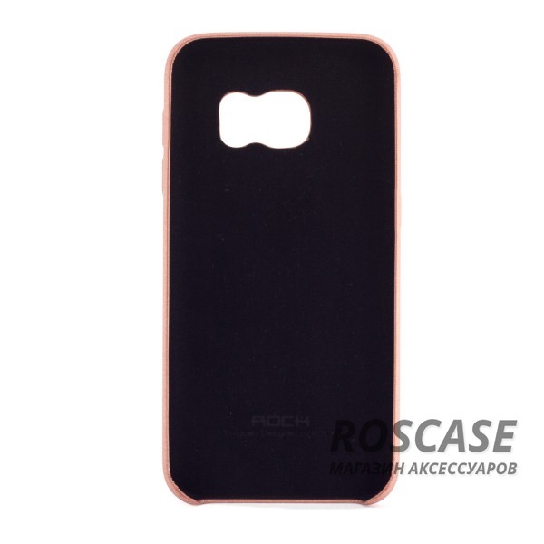 Фотография Розовый / Rose Gold Матовый мягкий чехол-накладка из софт-тач материала для Samsung G930F Galaxy S7