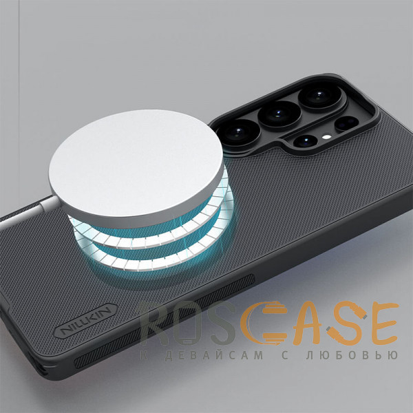 Фотография Черный Nillkin Super Frosted Shield Magnetic | Пластиковый чехол с поддержкой Magsafe для Samsung Galaxy S26 Ultra