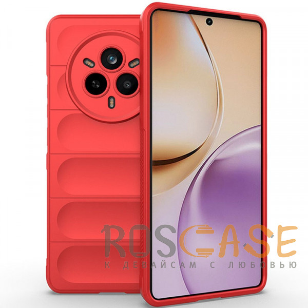 Фото Красный Flex Silicone | Противоударный чехол для Realme 14 Pro 5G с защитой камеры и микрофиброй