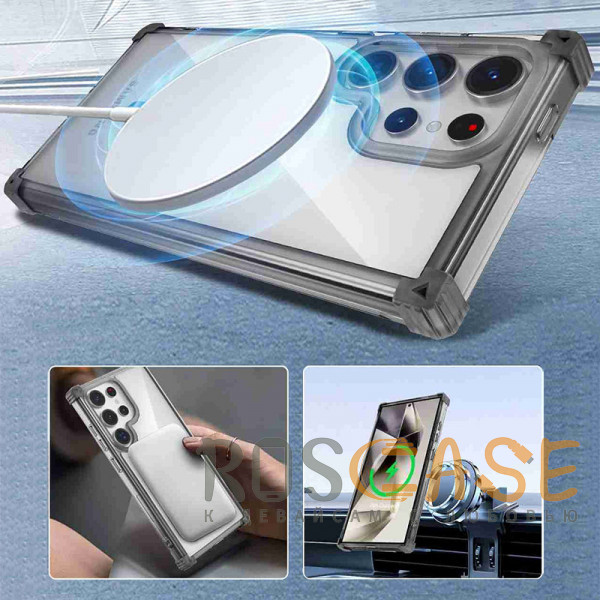 Изображение Черный Nature Magnetic | Прозрачный противоударный чехол с поддержкой MagSafe для Samsung Galaxy S25 Ultra