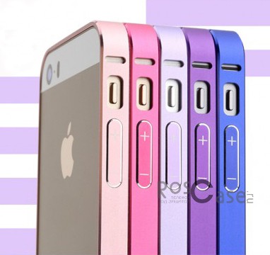 фото металлический бампер 8thdays Slim Guard Series для Apple iPhone 5/5S/5SE