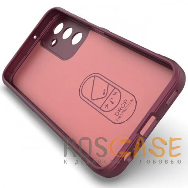 Изображение Бордовый Flex Silicone | Противоударный чехол для Samsung Galaxy A25 4G с защитой камеры и микрофиброй