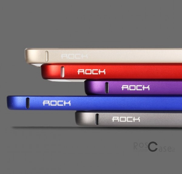 вид сбоку металлический бампер Rock Arc Slim Guard для Apple iPhone 5/5S/5SE