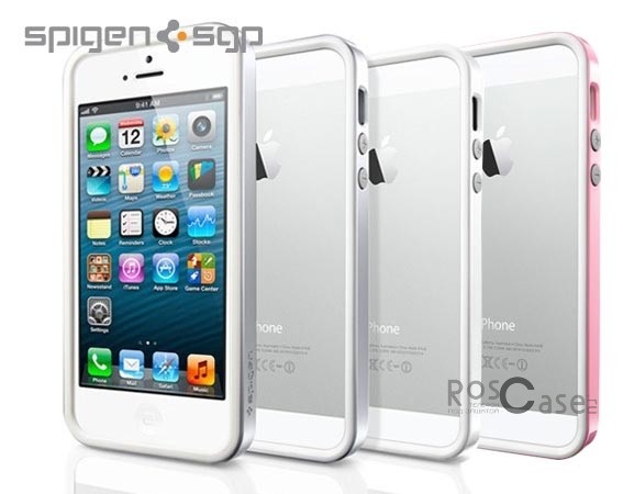 Бампер SGP Neo Hybrid EX Slim Snow Series для Apple iPhone 5 (+ пленка)