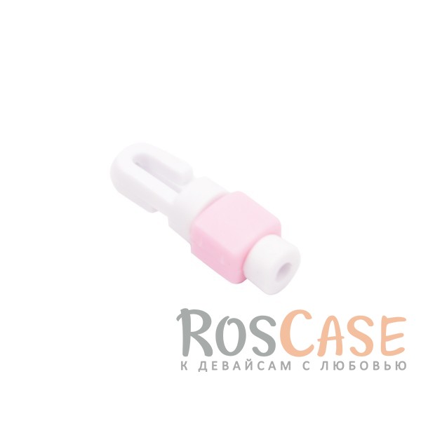 Фото Розовый Цветной протектор на кабель с защитой от перелома