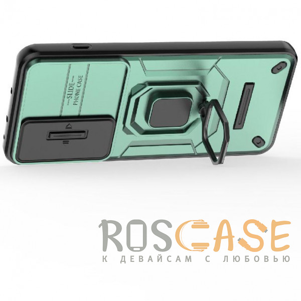 Фотография Зеленый Transformer Ring Holder | Противоударный чехол с кольцом и шторкой камеры для OnePlus Nord 5 5G / Ace 5 Ultra