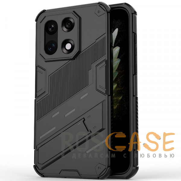 Фото Черный Megatron | Противоударный чехол-подставка для OnePlus 15 5G с защитой камеры