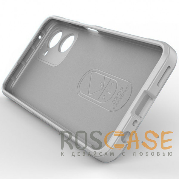 Изображение Серый Flex Silicone | Противоударный чехол для Realme 10 4G с защитой камеры и микрофиброй