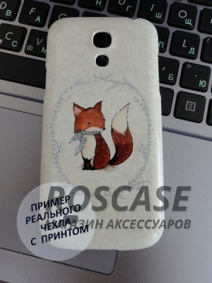изображение оригинальный чехол «Cute fox» для Samsung Galaxy S4 / Galaxy S4 mini (+ пленка)