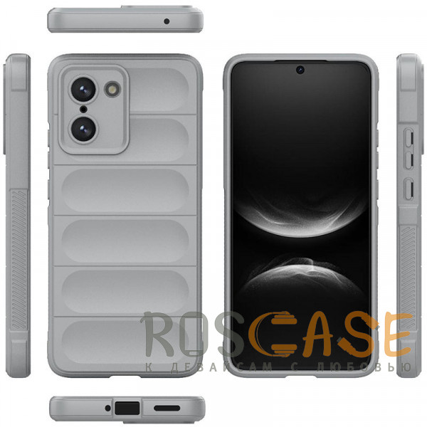 Фото Серый Flex Silicone | Противоударный чехол для OnePlus Nord CE 5 5G / CE5 с защитой камеры и микрофиброй