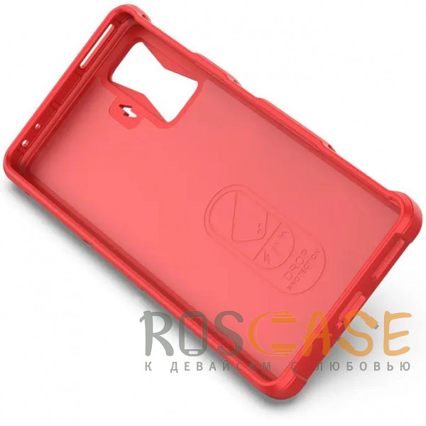 Изображение Красный Flex Silicone | Противоударный чехол для Xiaomi Poco F4 GT с защитой камеры и микрофиброй