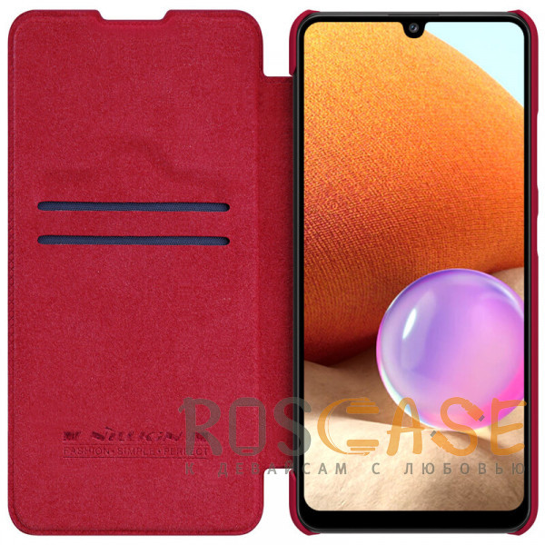 Фото Красный Nillkin Qin | Чехол-книжка из Premium экокожи для Samsung Galaxy A32 5G