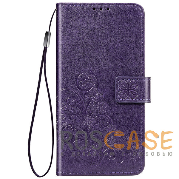 Фото Фиолетовый Чехол-книжка с узорами на магнитной застёжке для Xiaomi Poco X3 (NFC) Pro