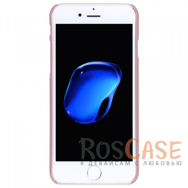 Изображение Розовый / Rose Gold Nillkin Super Frosted Shield | Матовый чехол для iPhone 7 Plus / 8 Plus (+ пленка)