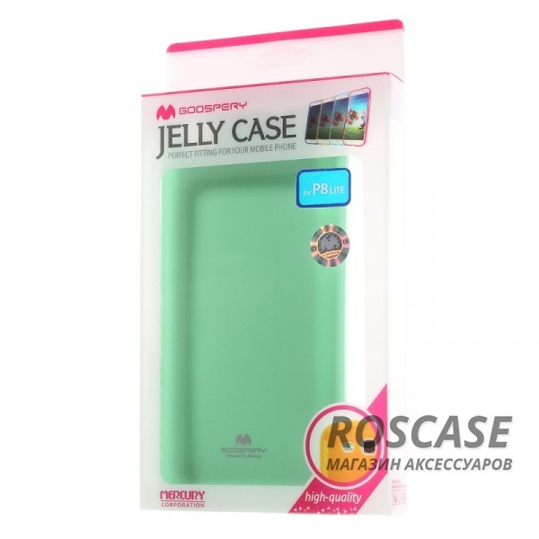 Изображение Бирюзовый Mercury Jelly Pearl Color | Яркий силиконовый чехол для для Huawei P8 Lite