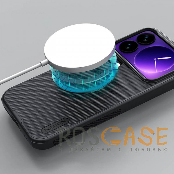 Фотография Черный Nillkin Super Frosted Shield Magnetic | Пластиковый чехол с поддержкой Magsafe для Xiaomi Mi 17 Pro