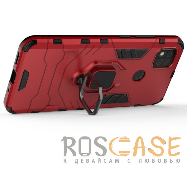Изображение Красный Transformer Ring | Противоударный чехол под магнитный держатель для Xiaomi Redmi 9C / Redmi 10A