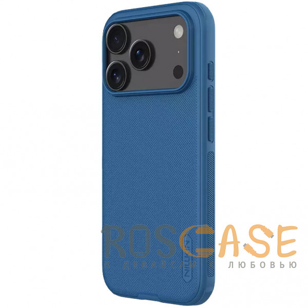 Фотография Синий Nillkin Super Frosted Shield Pro | Матовый чехол из пластика и ТПУ для iPhone 17 Pro Max