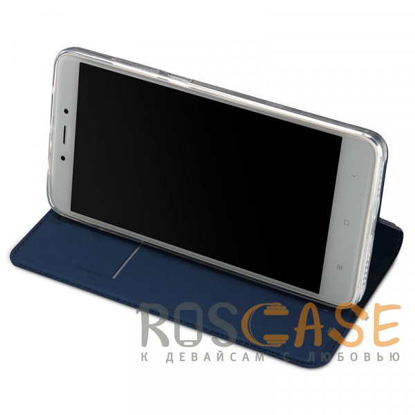 Изображение Синий Dux Ducis | Чехол-книжка для Xiaomi Redmi Note 4X / Note 4 (Snapdragon) с подставкой и карманом для визиток
