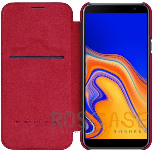 Изображение Красный Nillkin Qin | Чехол-книжка из Premium экокожи для Samsung Galaxy J4 Plus (2018)