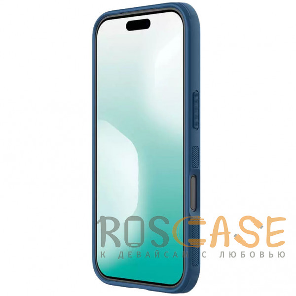 Изображение Синий Nillkin Super Frosted Shield Pro | Матовый чехол из пластика и ТПУ для iPhone 17 Pro