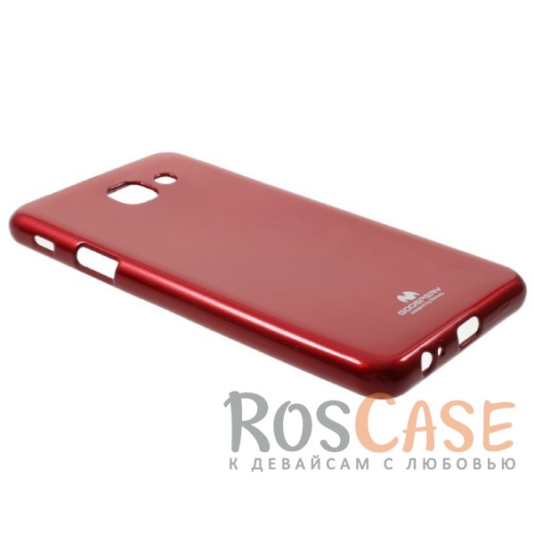 Фотография Красный Mercury Jelly Pearl Color | Яркий силиконовый чехол для для Samsung G615 Galaxy J7 Max