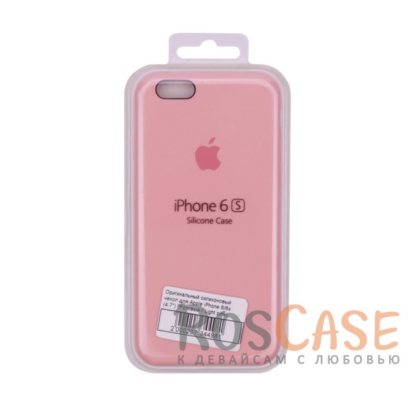 Фотография Розовый / Light pink Оригинальный силиконовый чехол для Apple iPhone 6/6s (4.7") (реплика)